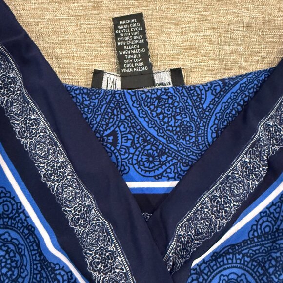 3X INC Long Blue Dress - Picture 4 of 5